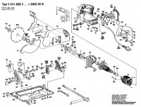 Bosch 0 601 650 003 Gks 55 S Circular Hand Saw 220 V / Eu Spare Parts